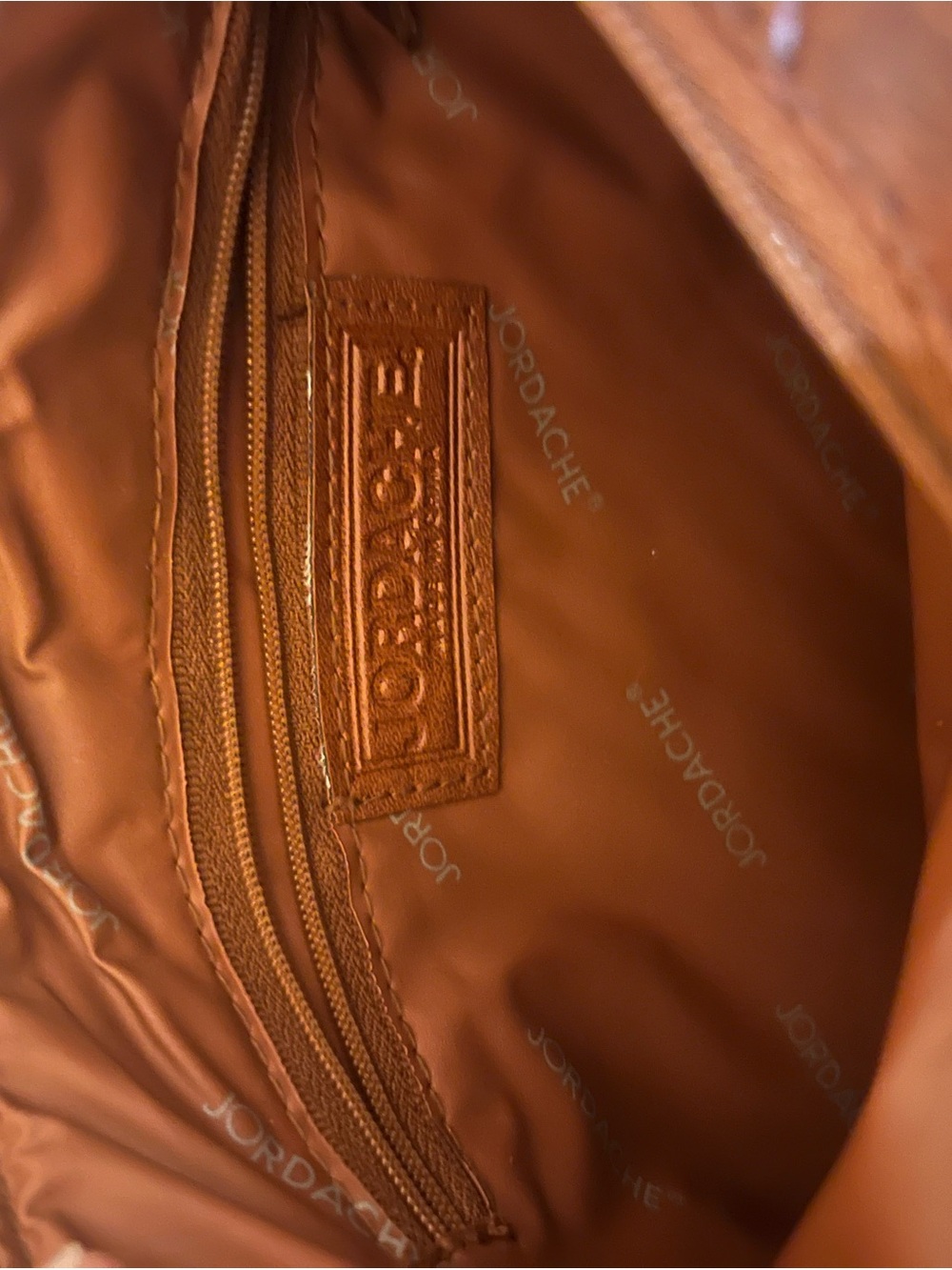 Jordache Brown Leather Y2K Crossbody Bag Vintage - Picture 9 of 15